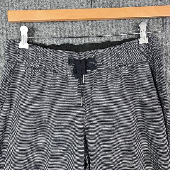 Lululemon Women's Gray Striped‎ Jogger Pants Size 6 Drawstring - Picture 3 of 9